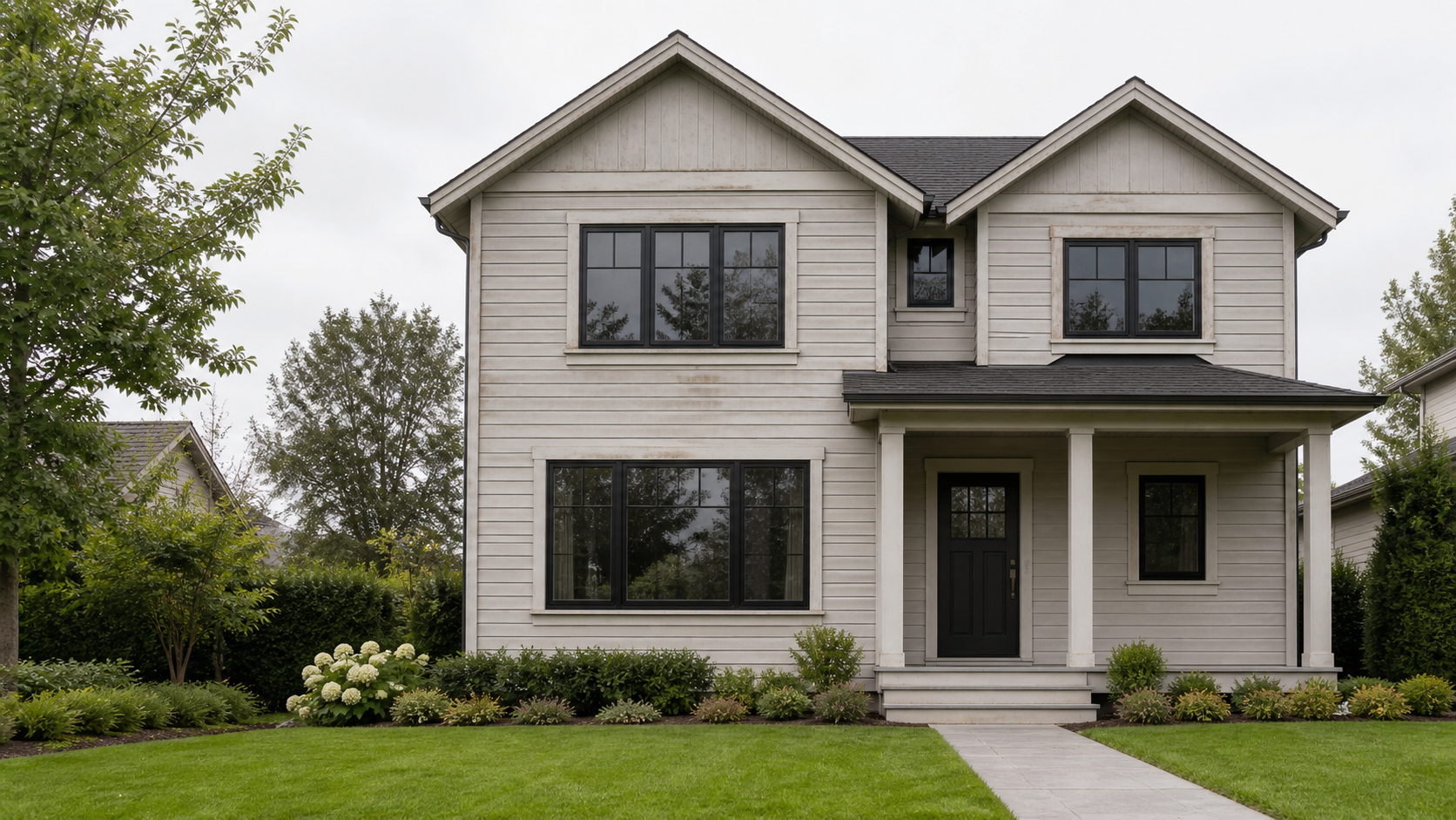 House exterior before painting